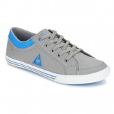 2017 Nouvelle Le Coq Sportif Saint Gaetan Gs Boy Cvs Gris / Bleu Chaussures Baskets Basses Enfant